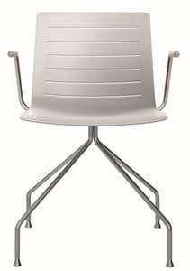 Slim 03A, Stuhl mit Armlehnen ideal für Tagungsraum