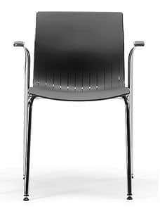 WEBBY 338, Stuhl mit Armlehnen, Kunststoff-Schale, für Konferenzen