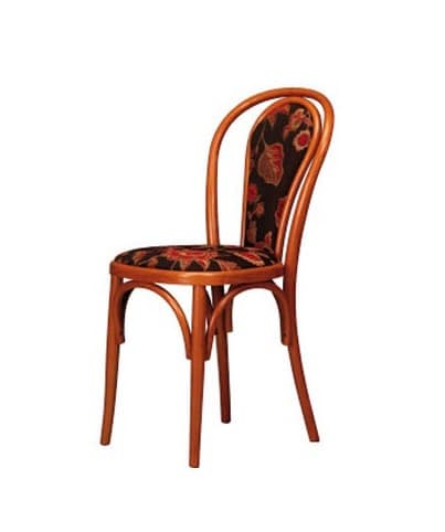 105, Gebogene Buche Stuhl, gepolstert, für Bar und zu Hause