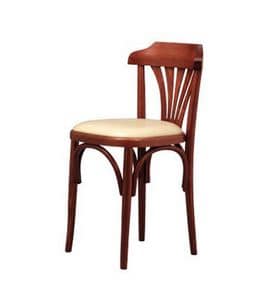 131, Retro-Stuhl aus gebogenem Buche, für Weinbars und Pizzerien