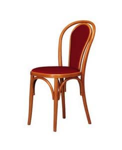 V03, Stuhl aus gebogenem Buchenholz, Wiener Stil