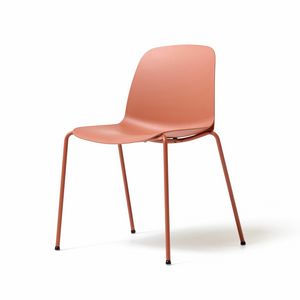 Kire 4 Beine, Stuhl aus Polypropylen mit essentiellem Design