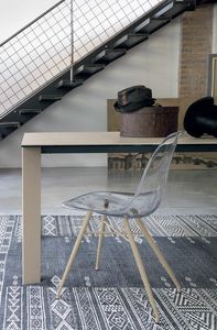 MARBELLA SE517, Stuhl mit Schale aus transparentem Polycarbonat