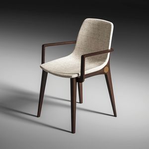 Armonia Art. EAR001, Holzstuhl mit Armlehnen, gepolstert