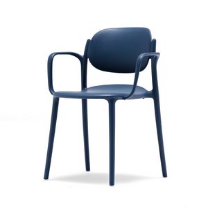 Boy P, Stuhl aus Polypropylen mit Armlehnen, mit modernen Linien