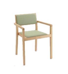 ER 440021, Stuhl aus Holz mit Armlehnen