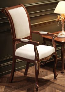 Prestige Lux Art. C50611, Esszimmerstuhl mit Armlehnen, klassischer Stil