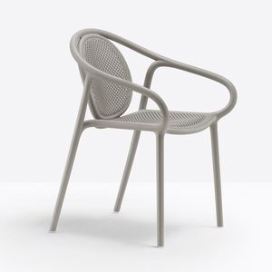Remind, Stuhl mit Armlehnen, aus recyceltem Polypropylen
