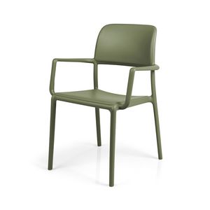 Trento P, Stuhl mit Armlehnen, mit Monoblockstruktur aus Polypropylen