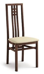 DANTE, Stuhl mit gepolstertem Sitz, hohe Rckenlehne, fr Esszimmer