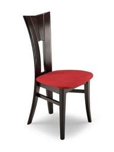 Lia 3, Stuhl mit hoher Rckenlehne und vertikal gebohrt