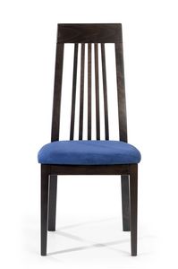 Roby A, Stuhl mit hoher Rckenlehne mit vertikalen Lamellen