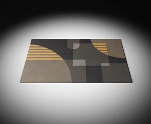 Illusion Black Art. ETA002, Teppich mit geometrischem Muster
