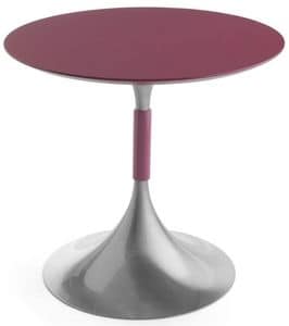 Art.Maind/720, Runder Tisch Grund, Metallrahmen, in zeitgenössischem Stil, für Vertrags-und Wohnräumen