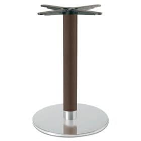 Firenze 9219, Tischgestell für Bars, in Stahl und massivem Buchensäule basiert