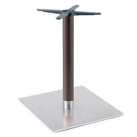 Firenze 9622, Tischgestell fr Bars, Basis aus Stahl und massivem Buchensule
