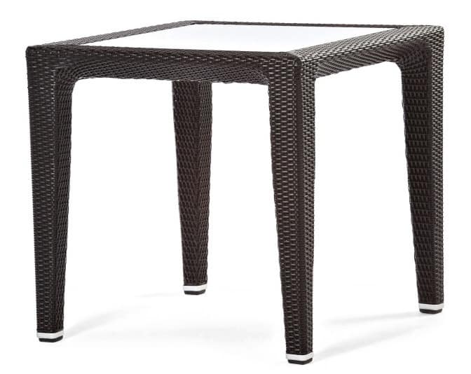 Gewebte Kunststofftisch, für Garten und Terrasse