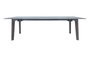 Banawa 04L3, Outdoor-Tisch aus Glas und Teakholz