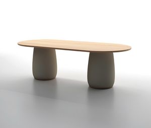 COZY T, Outdoor-Tisch mit Teakholzplatte