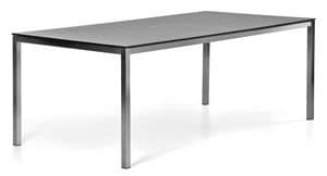 Marine tisch, Tisch mit Stahlgestell, Laminat, fr den Auenbereich