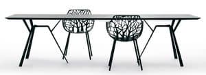 Radice Quadra 9030 Tisch, Tisch aus Aluminium, Sockel mit 6 Beinen, fr den Auenbereich