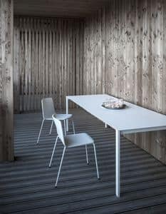 Thin-k Longo Outdoor, Designtisch mit umfangreichem und dnnem Top, fr Auenseite