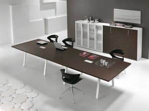 Atreo comp.10, Tisch mit Holzplatte ideal fr Konferenzrume