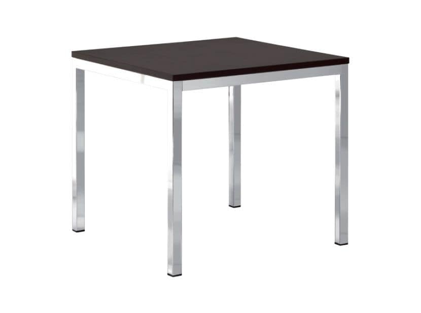 FT 040, Abnehmbarer Tisch, in Metall und Holz, für Erfrischungen