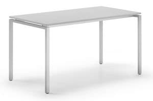 KUDOS 960, Rechteckigen Tisch aus lackiertem Metall, für das Büro