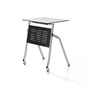 Pitagora, Tisch mit Faltverdeck, stapelbar horizontal, für Klassenzimmer und Konferenzraum