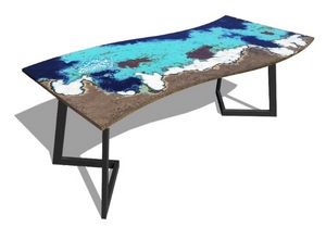 Onda Maui, Tisch mit Wellenplatte
