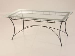 Modern Table, Tisch mit Glasplatte fr den Auenbereich