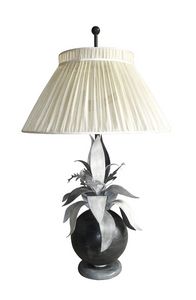 Art. 3020-03-00, Tischlampe mit Lampenschirm aus Seide