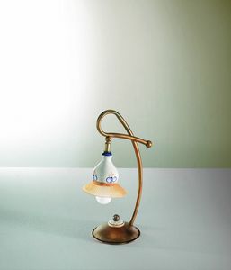 Campanella Vt188-038, Glas- und Keramiklampe mit traditionellem Design
