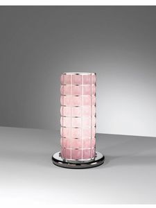 Orione Rt388-020, Abat-Jour-Lampe in rosa Glas