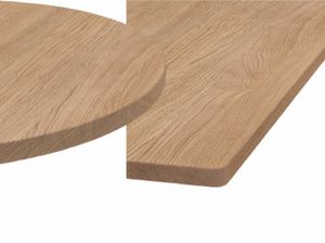 Massivholz, Tischplatten aus massivem Natureichenholz