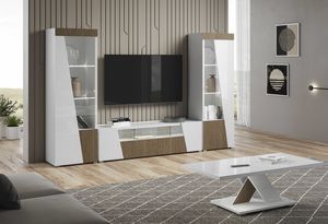Etna Fernsehtisch, Niedriger TV-Schrank mit modernem Design