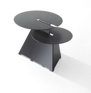 Abra, Design kleiner Tisch aus Stahlblech