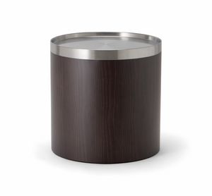 OSLO COFFEE TABLE 086 H45, Runder Couchtisch aus Holz und Metall