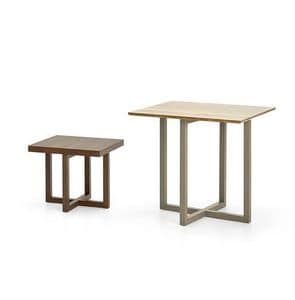 Sidney tavolini quadrati, Squared kleinen Tischen, in Eschenholz, mit minimalistischen Stil