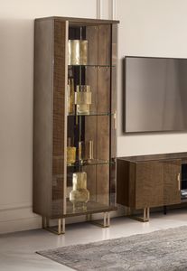 FIAMMA Vitrine 1 T�r, Vitrine mit 1 T�r, mit bronziertem Glas