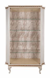 Vitrine 25-1016, Elegantes Schaufenster mit Inlays