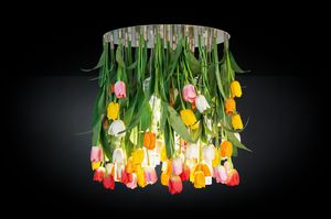 Flower Power Tulip Maxi Round, Blumenleuchter