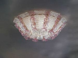 MANDORLO PL, Glas-Deckenlampe im venezianischen Stil