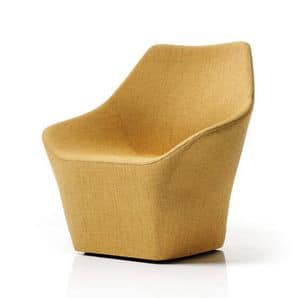 Rhea, Moderne Sessel, in Stoff oder Leder, fr moderne Umgebungen