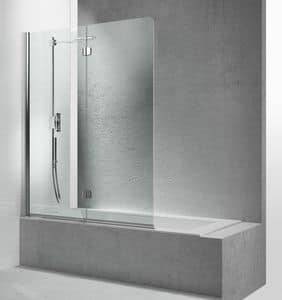 SV, Faltbare Duschwand fr Badewanne mit Falttr