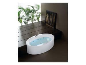 Zaphiro, Moderne Badewanne mit Farbtherapie, zum Wellnessbereich