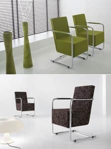 H5 XL, Sessel mit Metallgestell, fr moderne Salons
