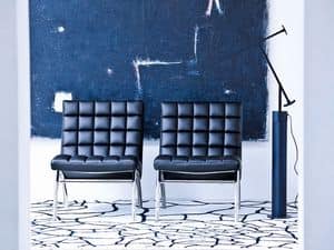 Marsiglia ATT, Chair bedeckt in Leder, groe Sitzflche, fr Entrance