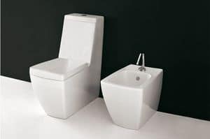 OCEANO WC MB BIDET, WC und Bidet aus Keramik, kompakten Gre hergestellt